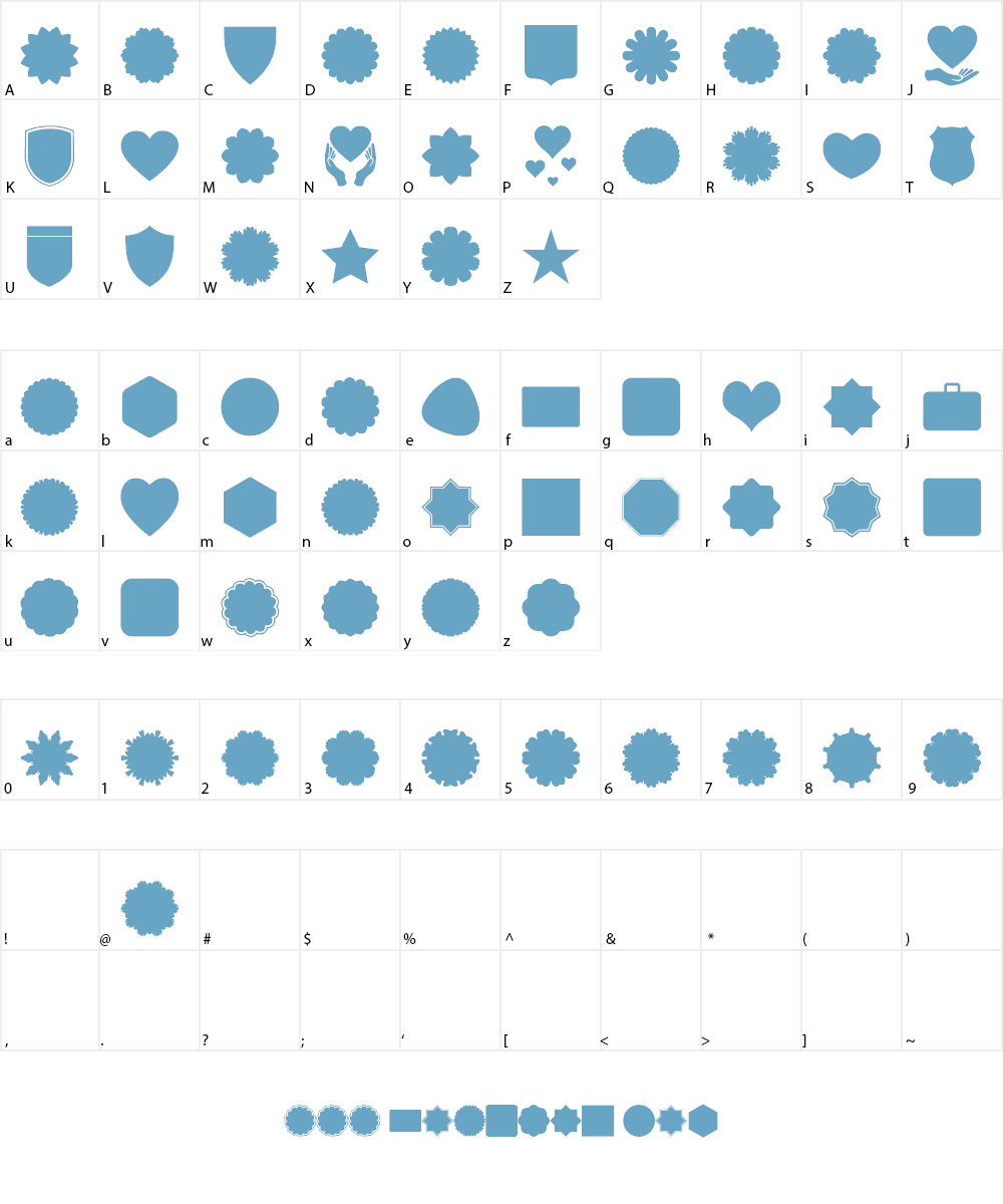 Font Shapes 2019 Font Character